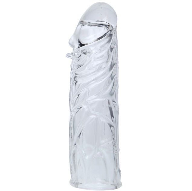 Gaine à Pénis Lilas Silicone Adaptable Réversible 13 cm - Baile