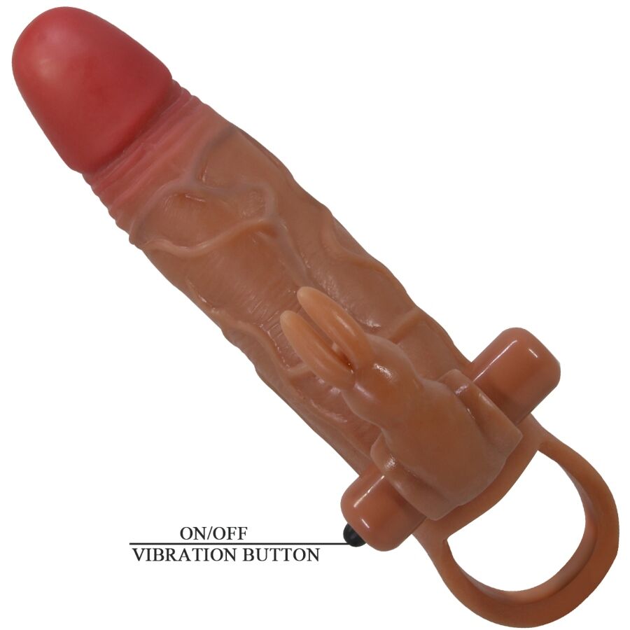 Gaine à Pénis Osmar Transparente Stimulateur Clitoris Vibrant 10 Modes - Pretty Love