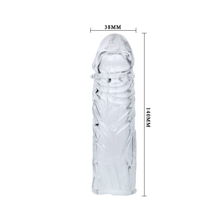 Gaine à Pénis Texturée Nodules Silicone Souple 13 cm - Baile