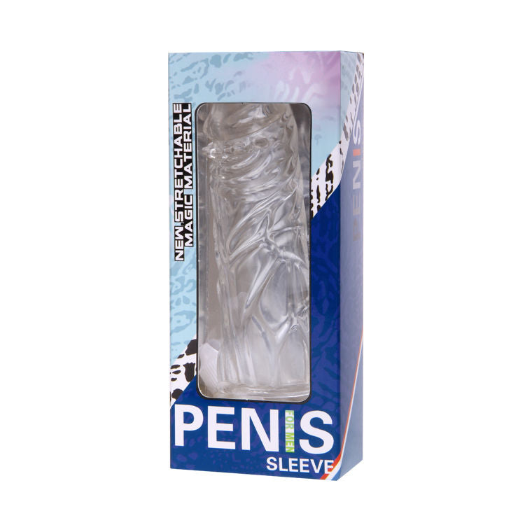 Gaine à Pénis Texturée Nodules Silicone Souple 13 cm - Baile