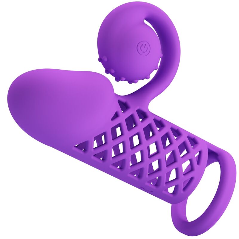 Gaine à Pénis Vibrante Harden Tête Spiralée 10 Modes Rechargeable - Romance