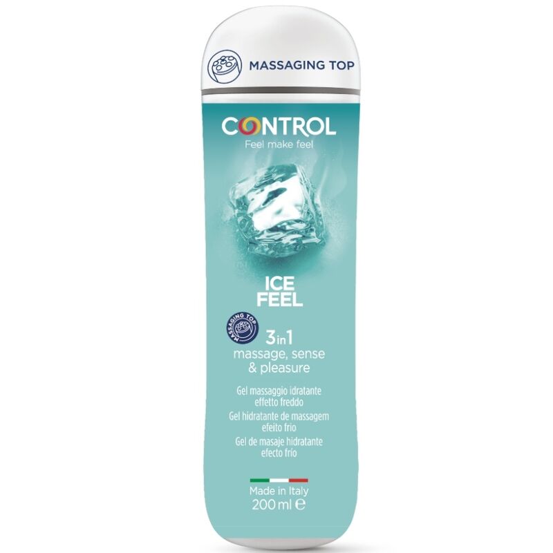 Gel Lubrifiant 3 en 1 Ice Feel Effet Glace Massage 200 ml - Control