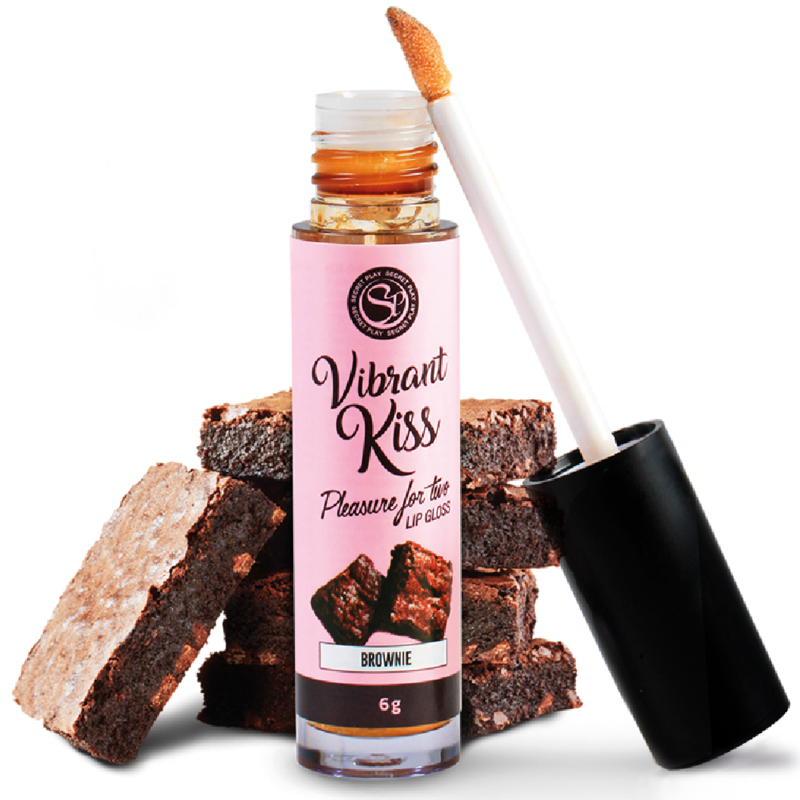 Gloss à Lèvres Vibrant Kiss Comestible - Secretplay