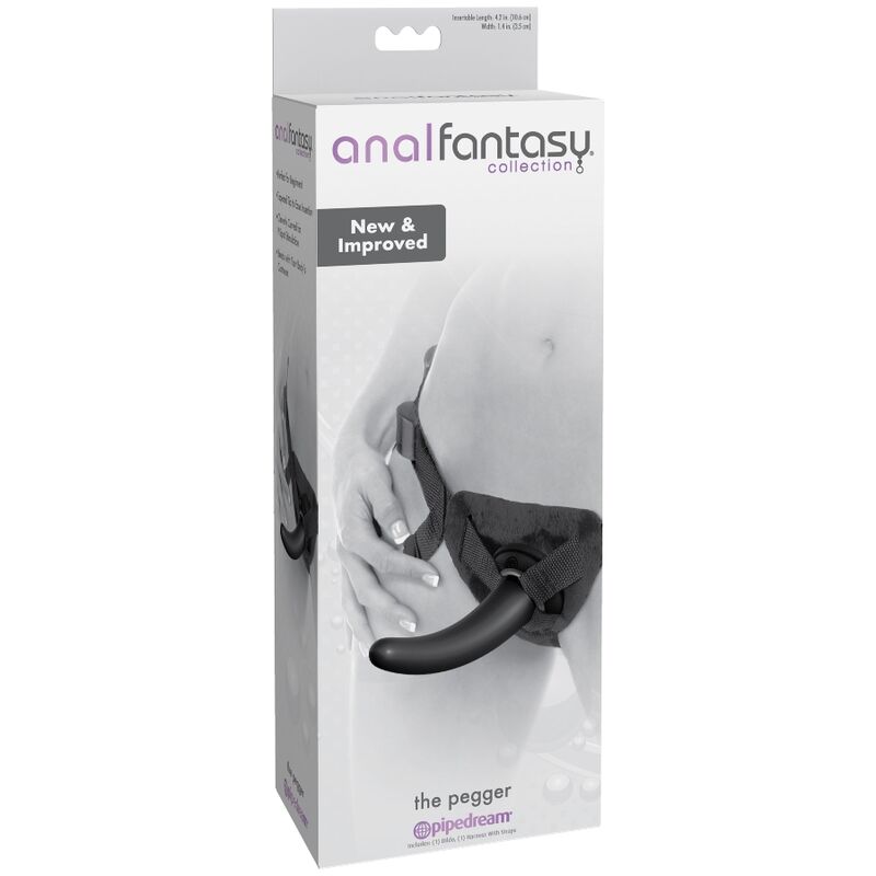Gode Ceinture Anal The Pegger Harnais Doublé Peluche Débutant - Anal Fantasy