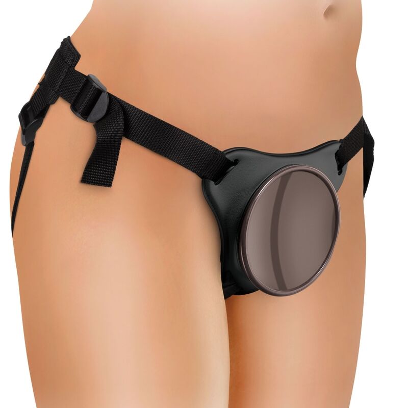 Gode Ceinture Elite Kit Harnais Réglable Anneau Testicules 20,3 cm - King Cock
