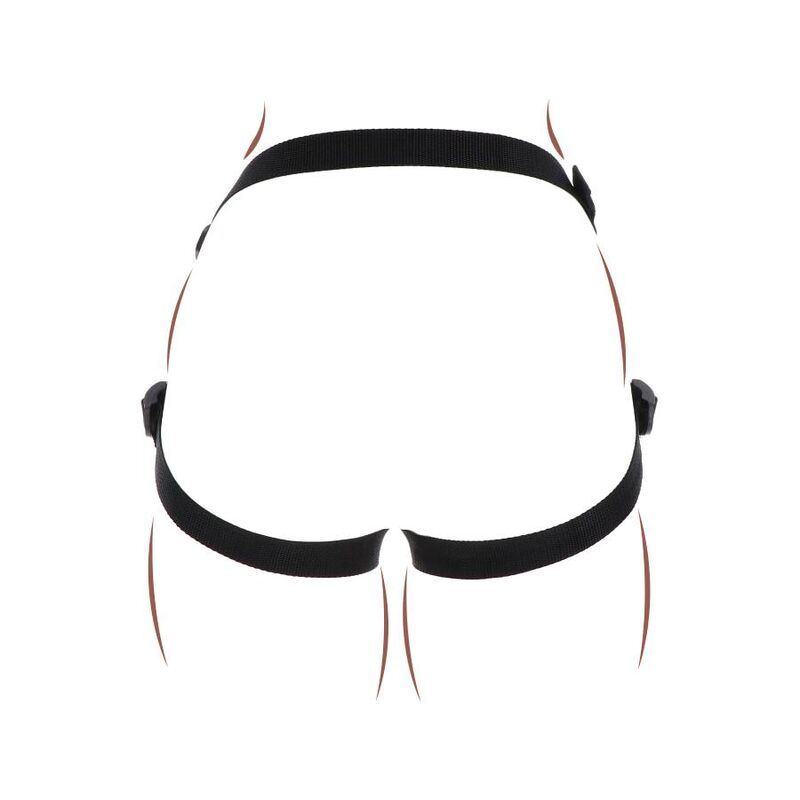 Gode Ceinture Harnais Réglable 3 Anneaux Coussin Rembourré - Get Real