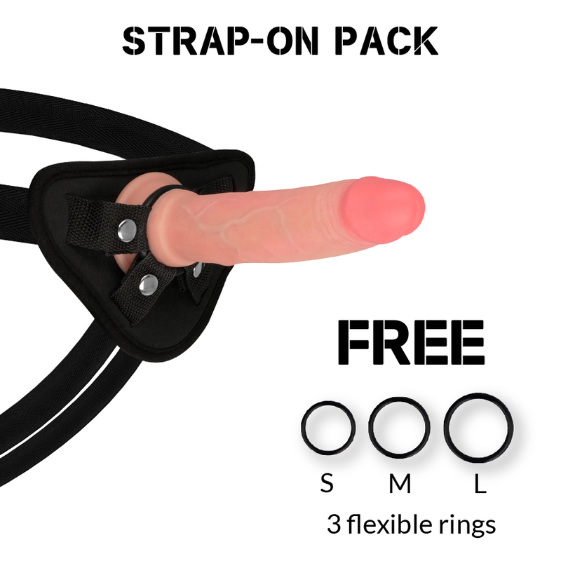 Gode Ceinture Réaliste Avenger Silicone Double Densité 19 cm - Rock Army