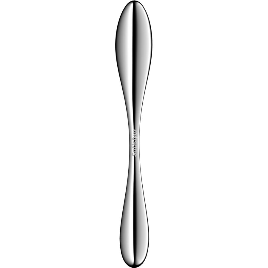 Gode Double Acier Inoxydable Star Force 3 Point G Jeux de Température - Satisfyer