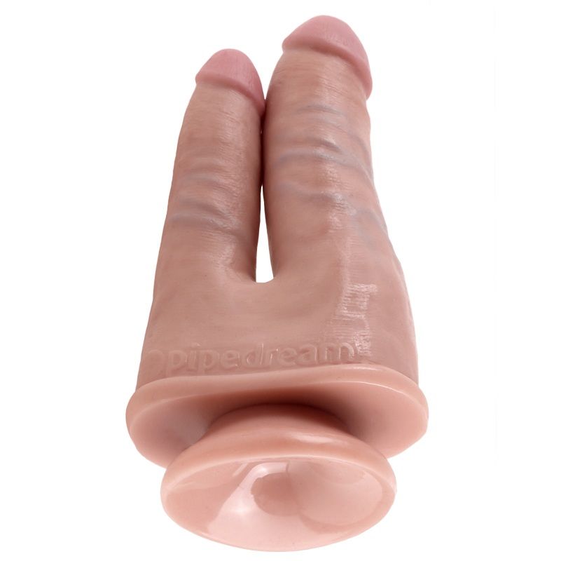 King Cock double gode — pénétration réaliste ventouse