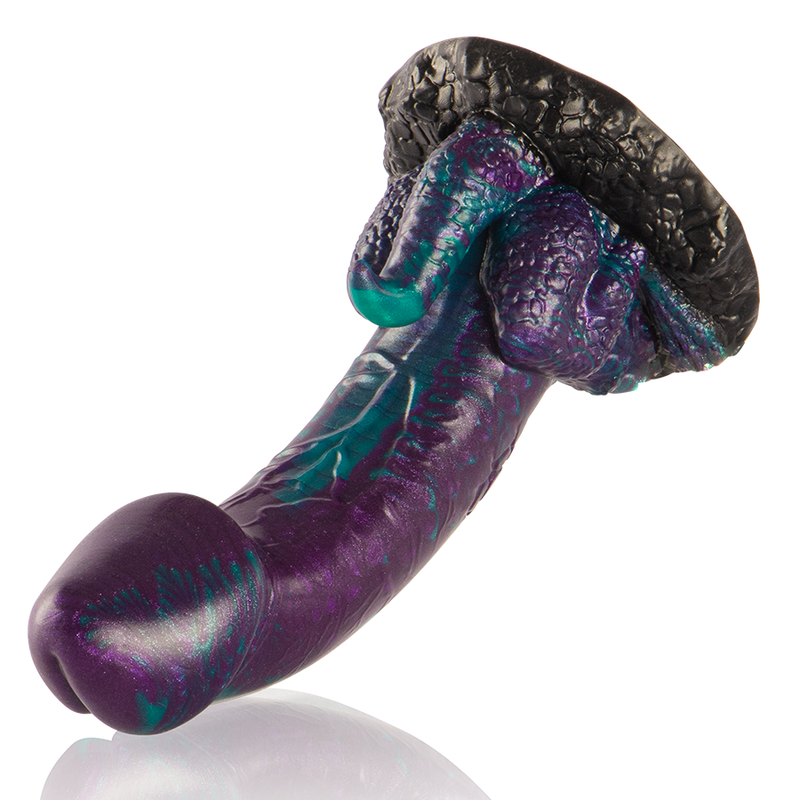Gode Dragon Basilisk Silicone Écailleux 2 Tailles - Epic Cybersilicock