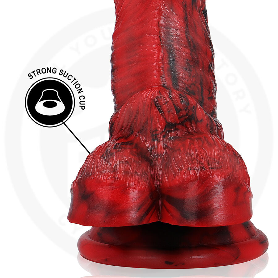 Gode Dragon Vulcanus Nuit Silicone Texturé 195 mm - Epic Cybersilicock