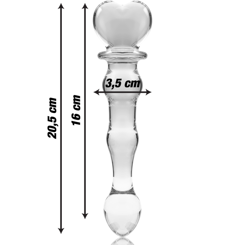Gode en Verre Borosilicate Nebula Modèle 21 Clair 20,5 cm