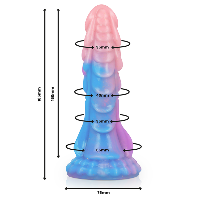 Gode Fantasy Ashtar Forme Extraterrestre Ventouse 18 cm - Epic Cybersilicock