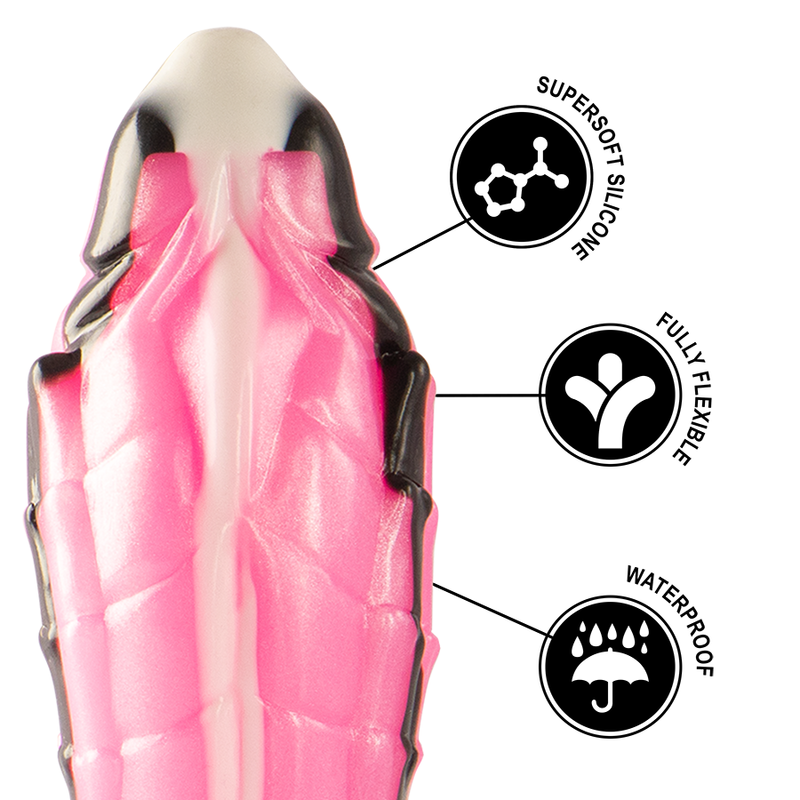 Gode Fantasy Triton Reptile Silicone Texturé 19 cm - Epic Cybersilicock