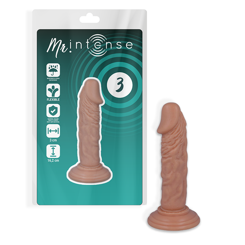 Gode Réaliste Mr Intense Veiné 14,6 cm Texture Naturelle Ventouse