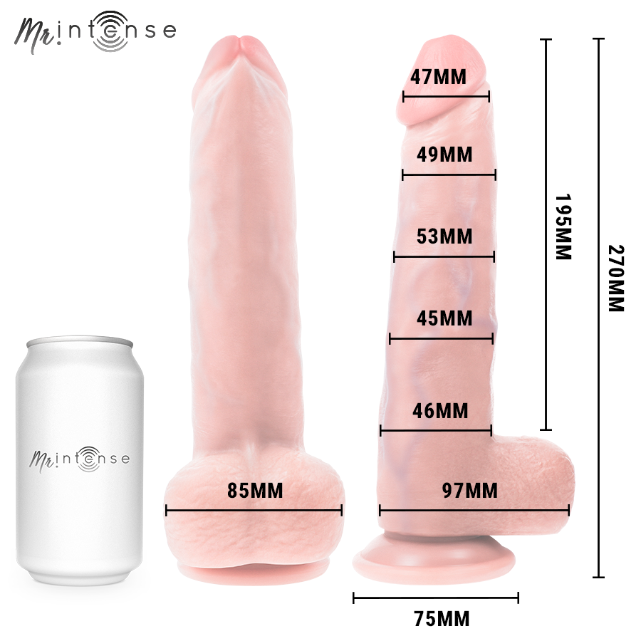 Gode Réaliste Neeson XXL Ventouse 27 cm Testicules - Mr. Intense