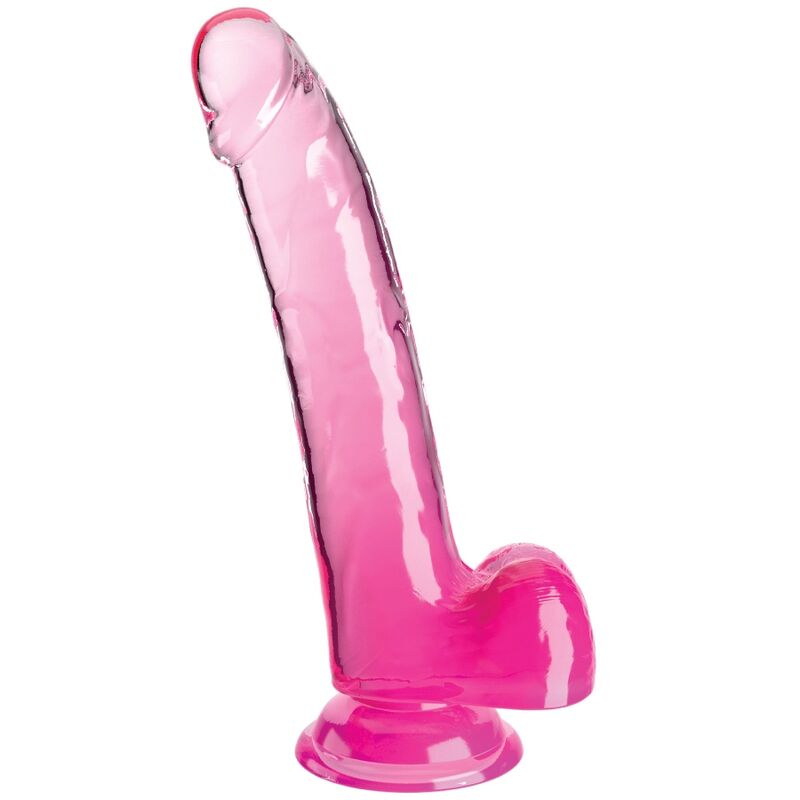 Gode Réaliste Translucide King Cock Clear - Ventouse Compatible Harnais