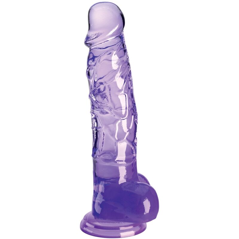 Gode Réaliste Translucide King Cock Clear - Ventouse Compatible Harnais