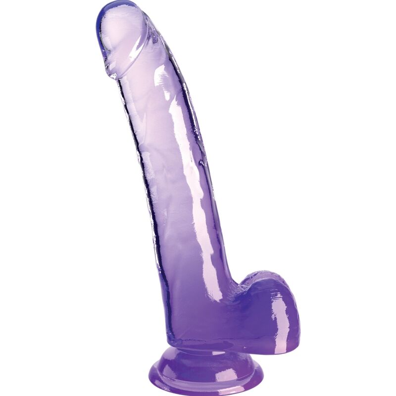 Gode Réaliste Translucide King Cock Clear - Ventouse Compatible Harnais