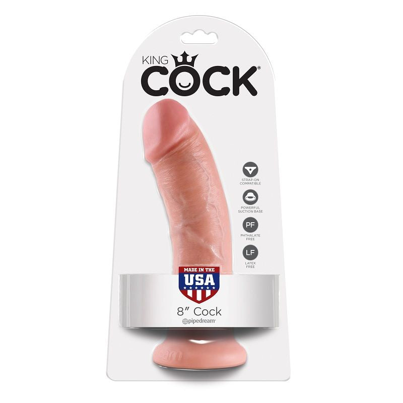 Vue d'ensemble — gode réaliste King Cock, ventouse