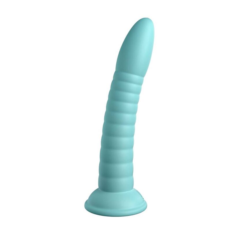 Gode Ventouse Wild Thing Silicone Vert 17,78 cm - Dillio Platinum