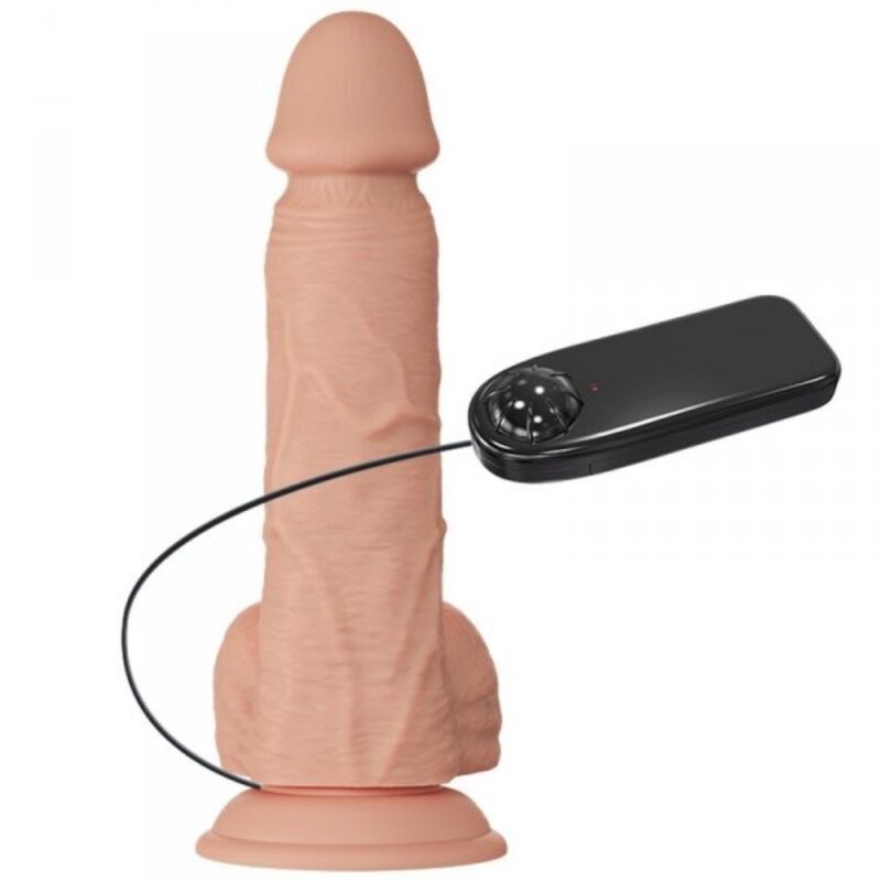 Gode Vibrant Réaliste Bahamut Ventouse 21.8 cm TPR - Baile