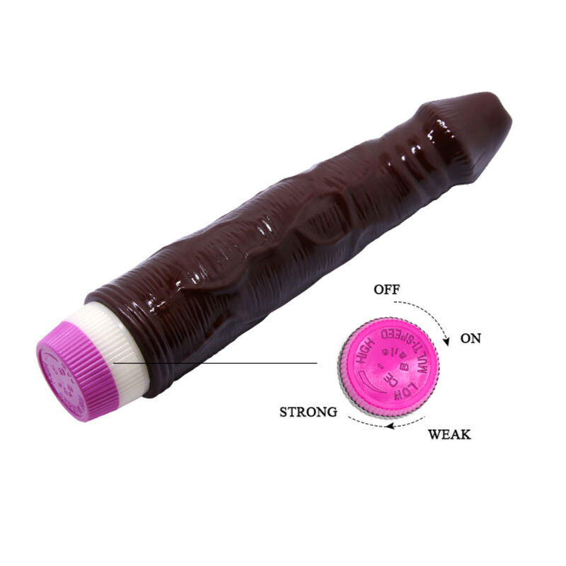 Gode Vibrant Réaliste Vagues de Plaisir - Multivitesse PVC - Baile