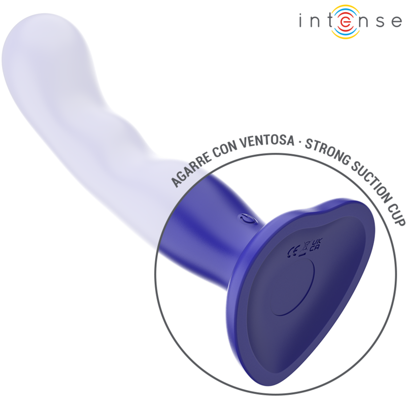Gode Vibrant Shorty Texturé Ventouse Télécommande 10 Vibrations - Intense
