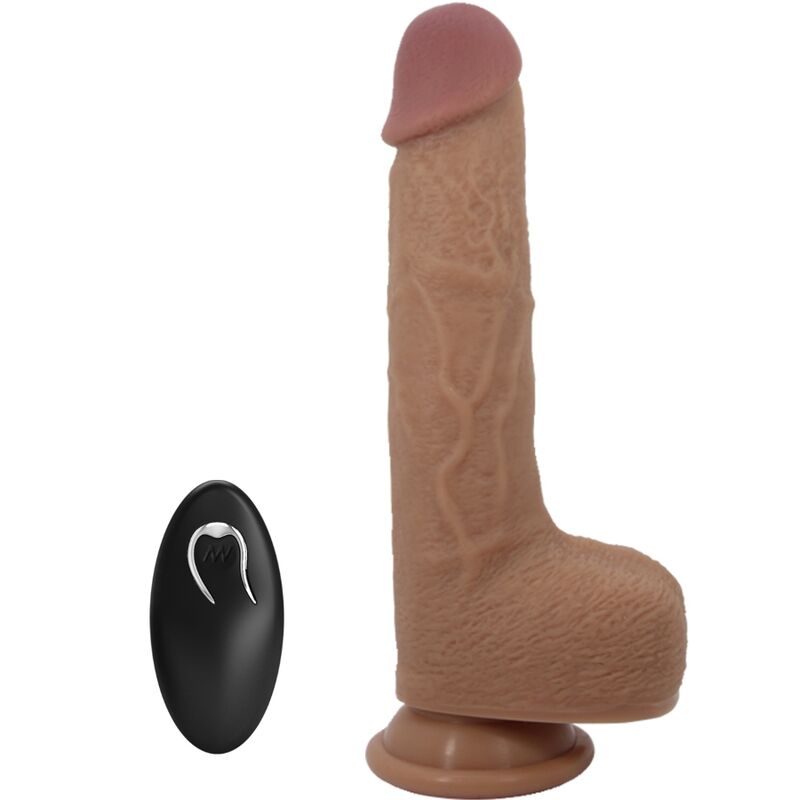 Gode Vibrant Va-et-Vient Réaliste Tommy 22,5 cm Ventouse Télécommande - Pretty Love