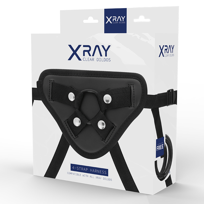 Harnais Gode Ceinture 3 Anneaux Silicone Sangles Nylon - X Ray