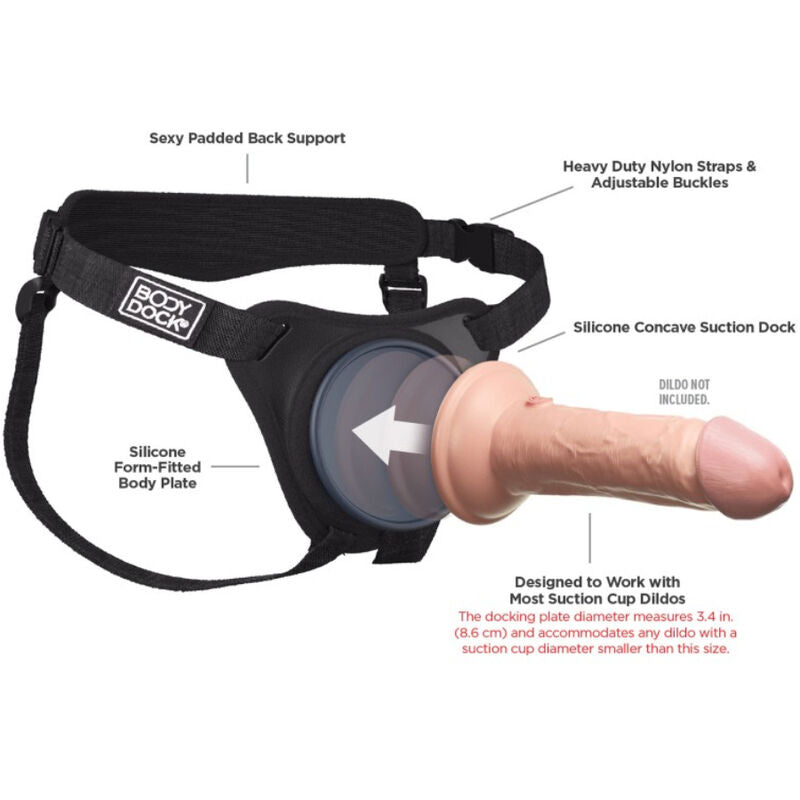 Harnais Gode Ceinture Body Dock Elite Système Ventouse Push-and-Play - Pipedreams