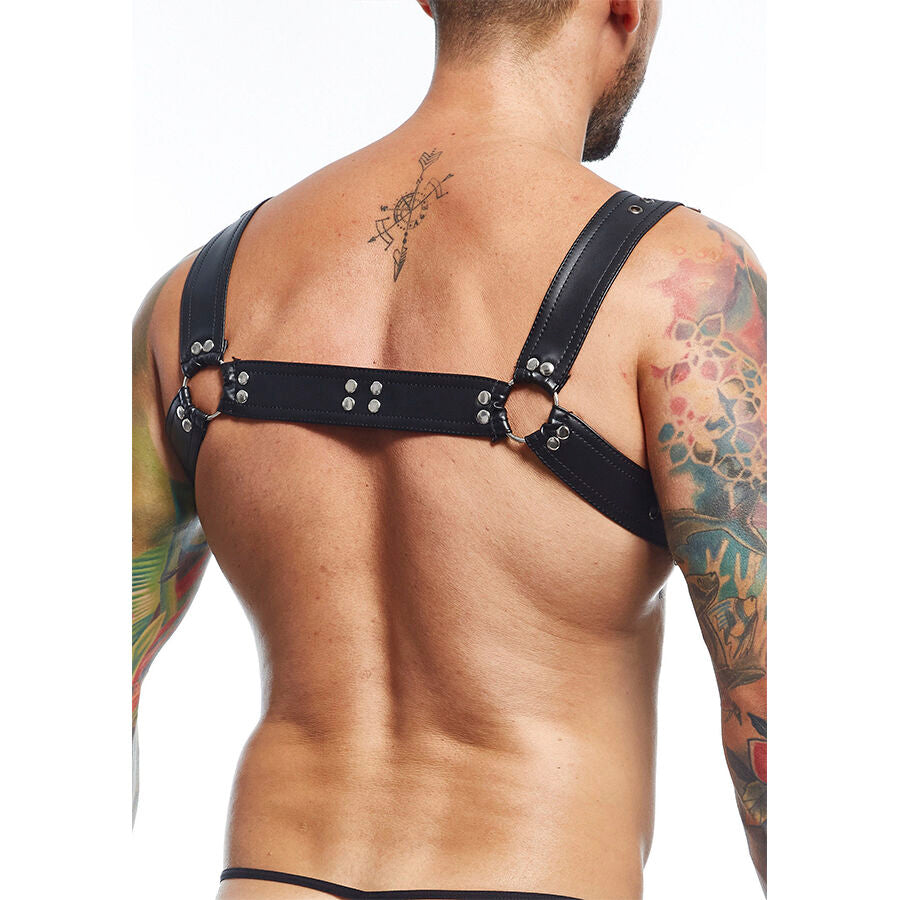 Harnais Torse DNGEON Similicuir Style Fétichiste Taille Unique - Mob
