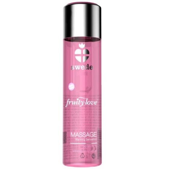 Huile de Massage Chauffante Fruity Love Fraises Champagne 60 ml - Swede