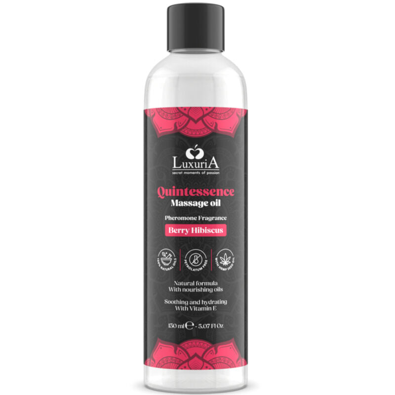 Huile de Massage Comestible Luxuria Aromatisée  - Intimateline