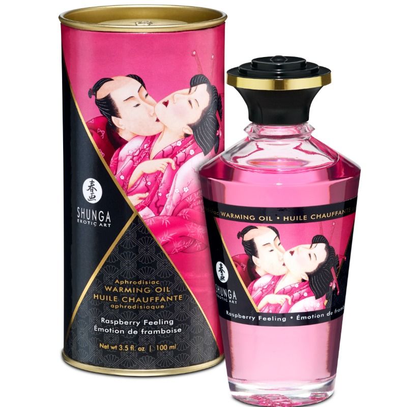 Huile de Massage Effet Chaleur Comestible 100 ml - Shunga