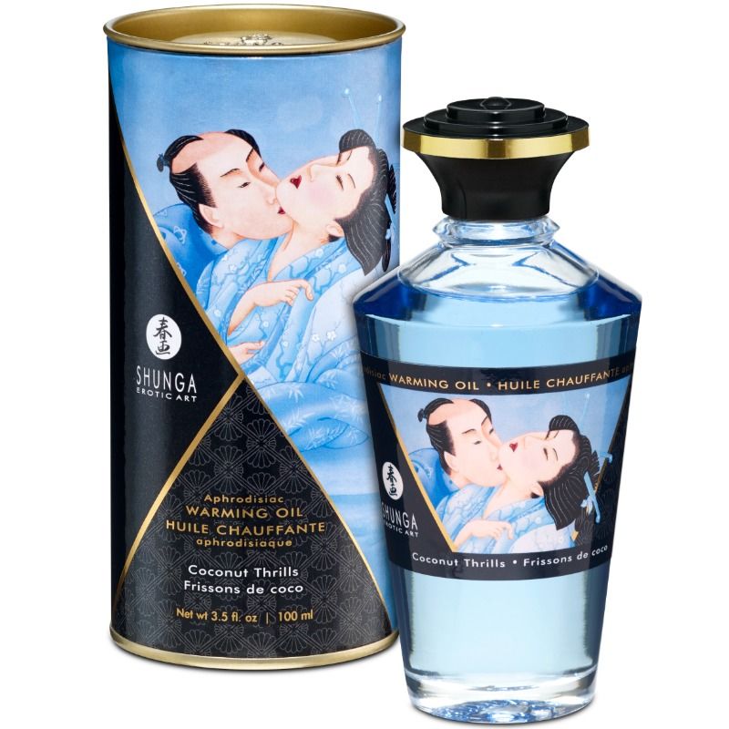 Huile de Massage Effet Chaleur Comestible 100 ml - Shunga