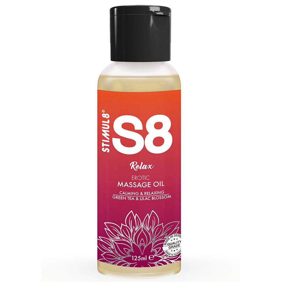 Huile de Massage Relaxante S8 Relax Thé Vert 125 ml - Stimul8