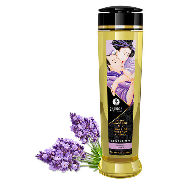 Huile de Massage Érotique Libido Parfumée 240 ml - Shunga