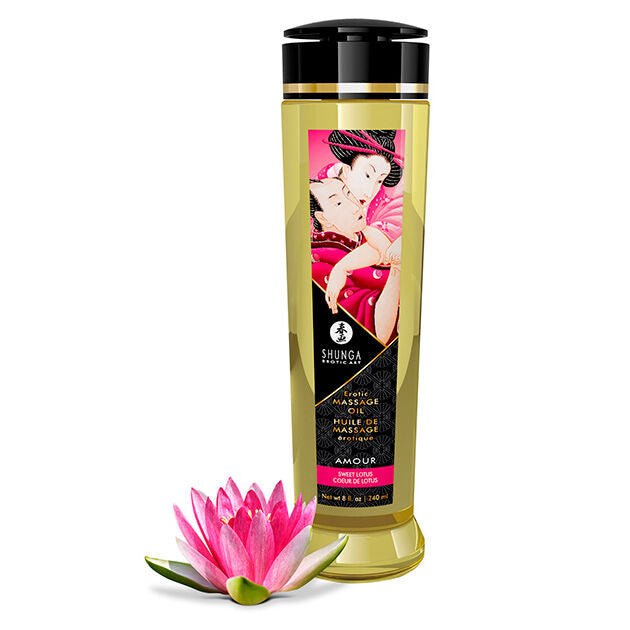 Huile de Massage Érotique Libido Parfumée 240 ml - Shunga