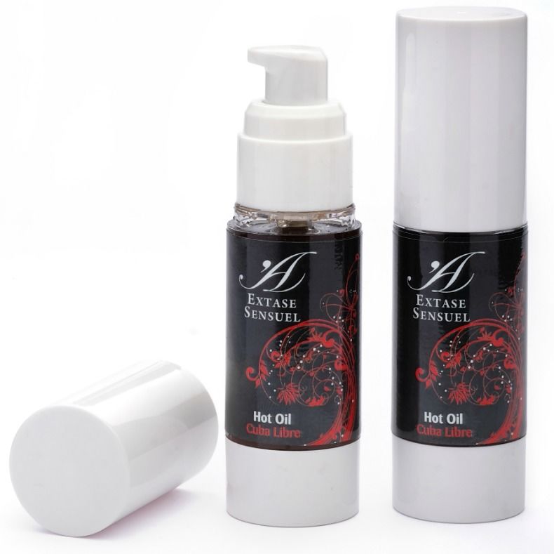 Huile de Massage Stimulante Effet Chaleur Cuba - Extase Sensual