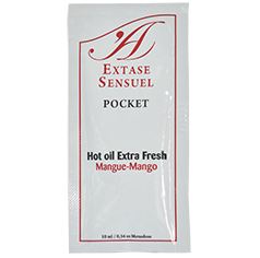 Huile Stimulante Effet Chauffant Mangue Comestible - Extase Sensual