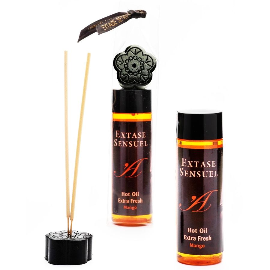 Huile Stimulante Effet Chauffant Mangue Comestible - Extase Sensual
