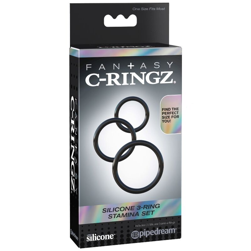 Silicone 3 anneaux stamina set