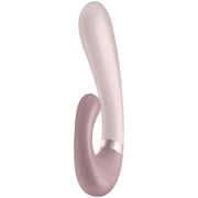 SATISFYER - APPLICATION HEAT WAVE VIBRATEUR BLANC