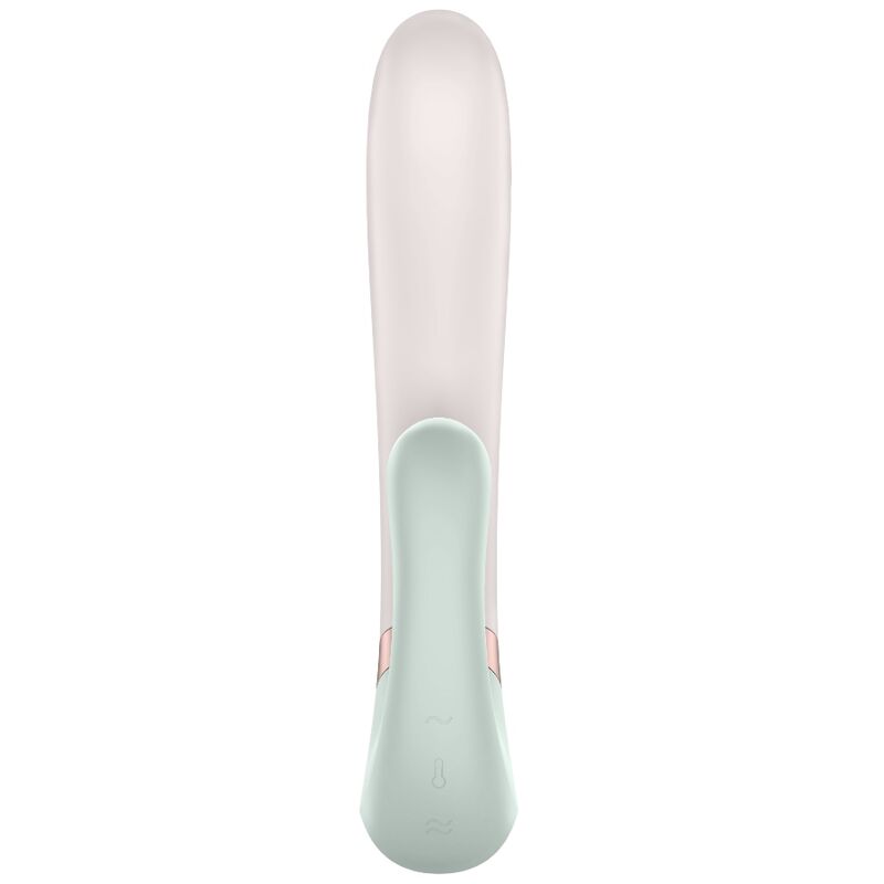 SATISFYER - APPLICATION HEAT WAVE VIBRATEUR BLANC
