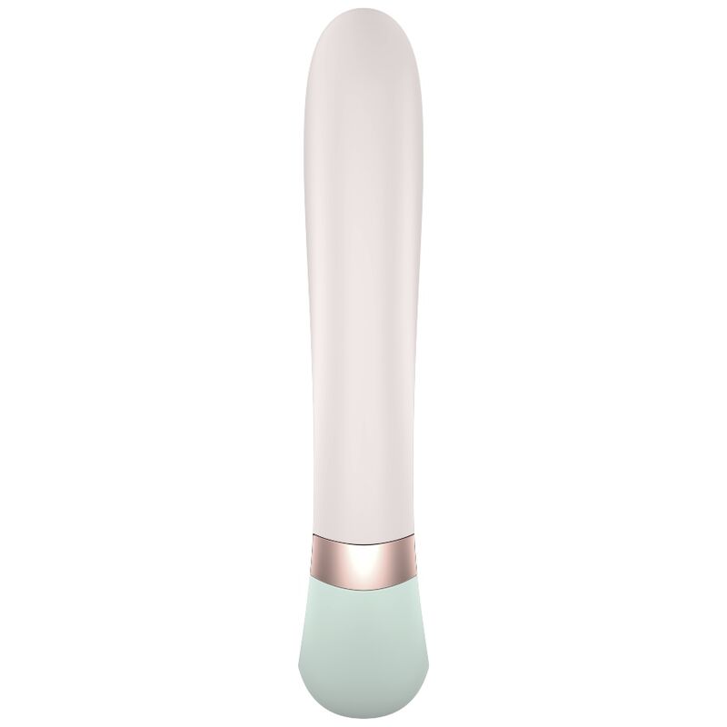 SATISFYER - APPLICATION HEAT WAVE VIBRATEUR BLANC