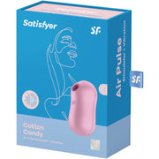 SATISFYER - STIMULATEUR ET VIBRATEUR D'IMPULSIONS D'AIR DE BARBE À COTON ROSE