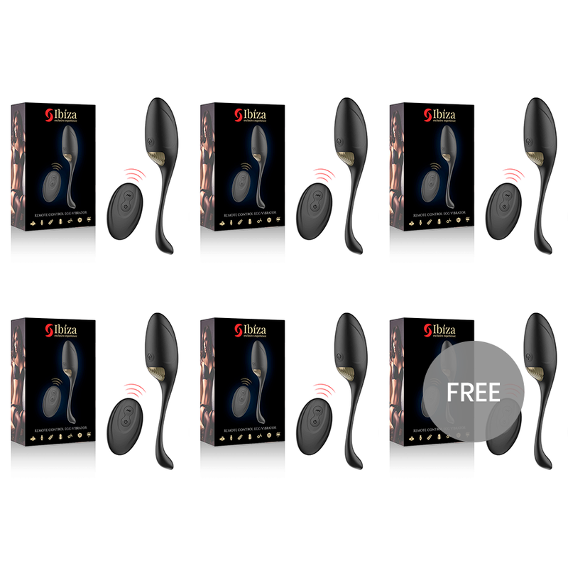 ECOPACK 6 UNITÉS - IBIZA VIBRATEUR DOEUFS TÉLÉCOMMANDE