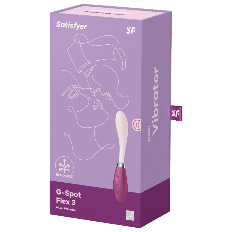 SATISFYER - VIBRATEUR MULTI G-SPOT FLEX 3 ROUGE