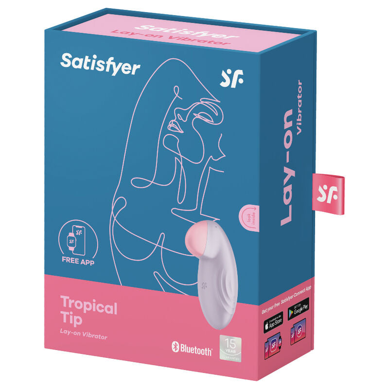 SATISFYER - VIBRATEUR  POSER TROPICAL TIP LILAS